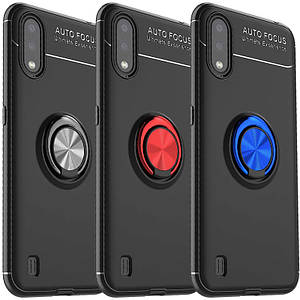 TPU чехол Deen ColorRing під магнітний тримач (opp) для Samsung Galaxy A01