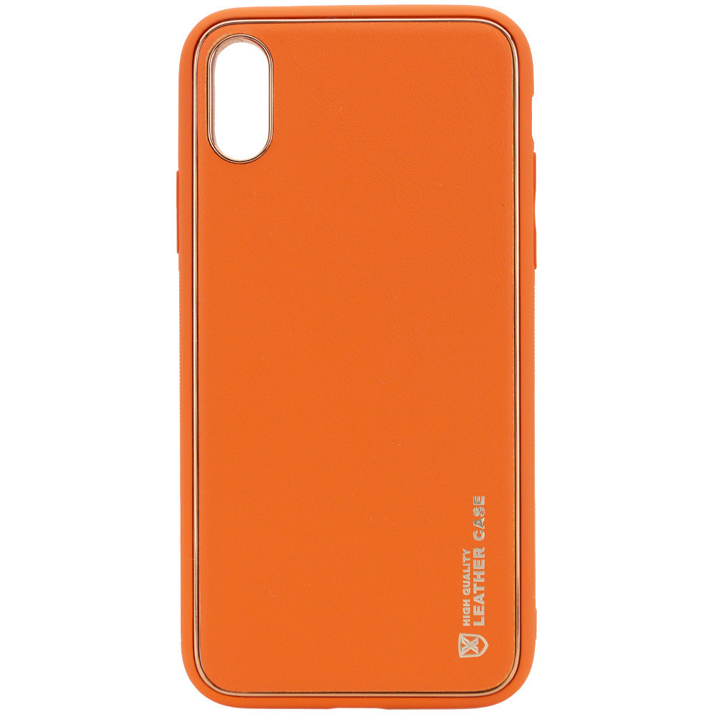 Шкіряний чохол Xshield для Apple iPhone XR (6.1") Оранжевий / Apricot