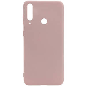Чохол Silicone Cover Full without Logo (A) для Huawei P40 Lite E / Y7p (2020) Рожевий / Pink Sand