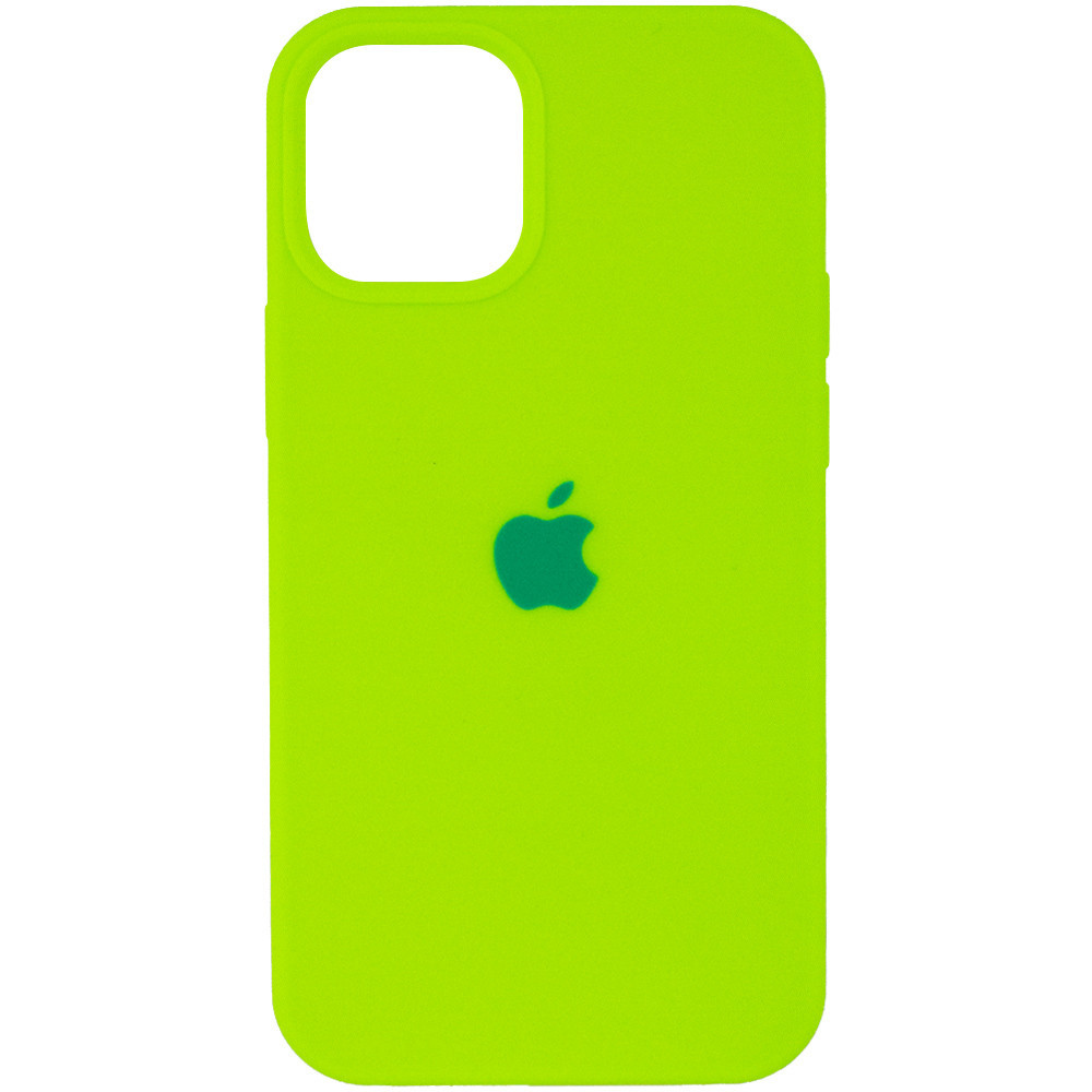 Уцінка Чохол Silicone Case (AA) для Apple iPhone 12 Pro Max (6.7") Естетичний дефект / Салатовий / Neon green, фото 1