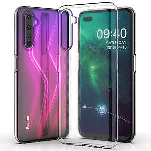 TPU чехол Epic Transparent 1,0 mm для Realme 6 Pro