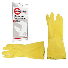 Рукавичка латексна 9"/L INTERTOOL SP-0018 mst mst