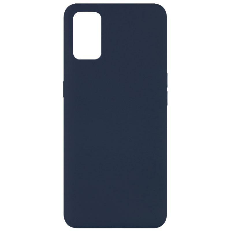 Чохол Silicone Cover Full without Logo (A) для Oppo A52 / A72 / A92 Синій / Midnight Blue, фото 1