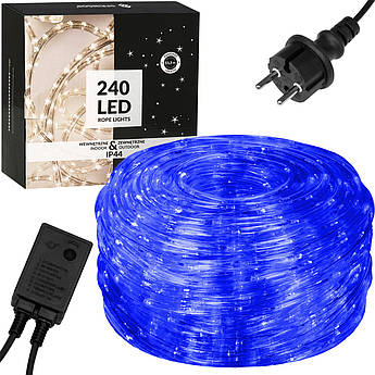 Гірлянда дюралайт вулична (зовнішня) Springos Rope Lights 10 м 240 LED CL1203 Blue .