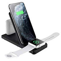 Бездротова зарядка. Бездротова док-станція 3 в 1 Wireless Charger 3 in 1 (Hyd-H6)
