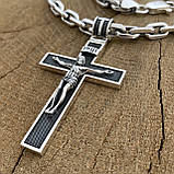 Срібний ланцюжок Якір із хрестиком, фото 3