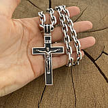 Срібний ланцюжок Якір із хрестиком, фото 4