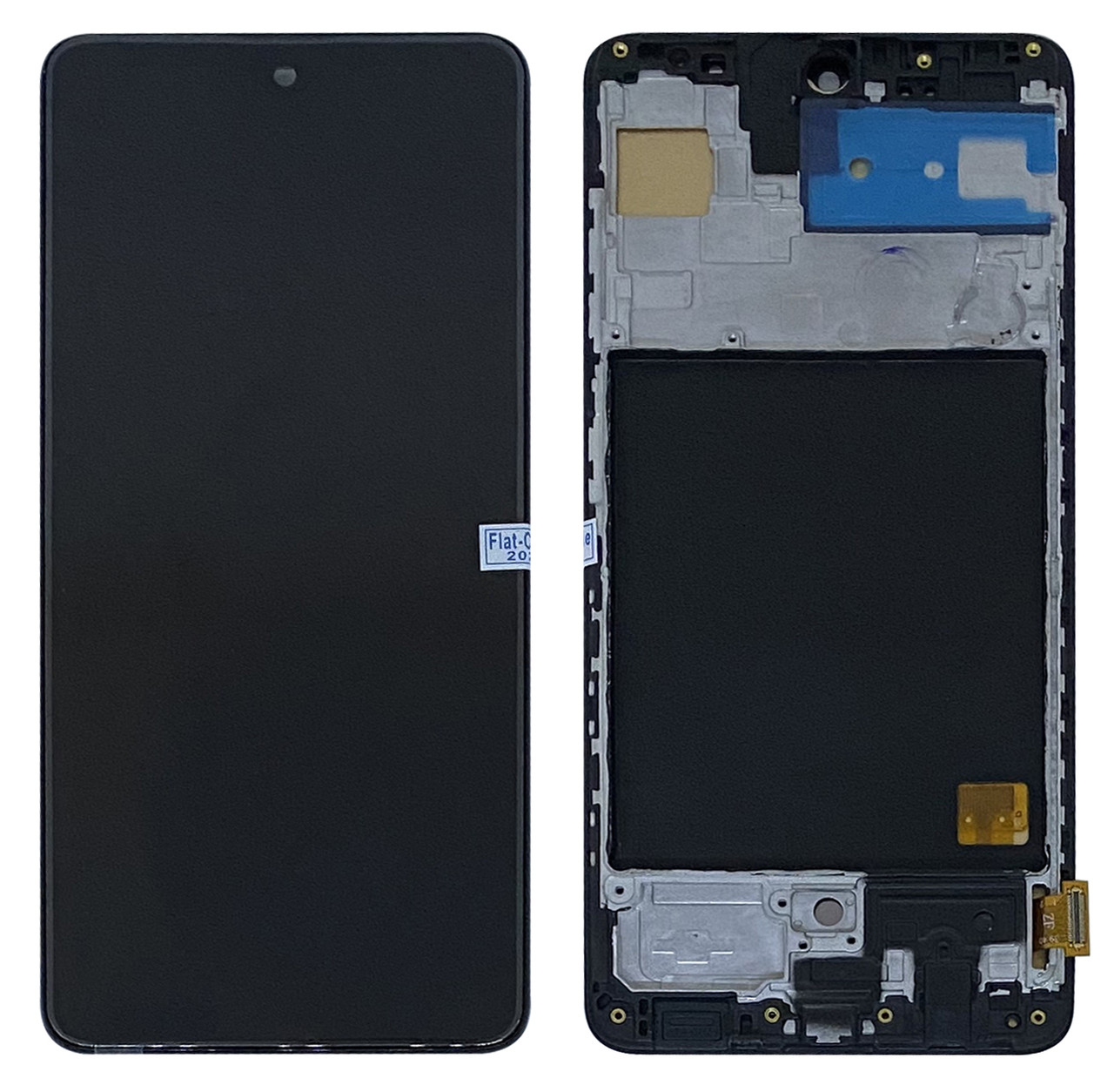 Дисплейний модуль (екран) для Samsung A515 (A51) Чорний LCD OLED з Рамкою (PRC) (small glass), фото 1