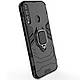 Ударостійкий чохол Transformer Ring for Magnet для Huawei P40 Lite E / Y7p (2020) TPU+PC, Кільце-тримач, Чорний / Soul Black, фото 4