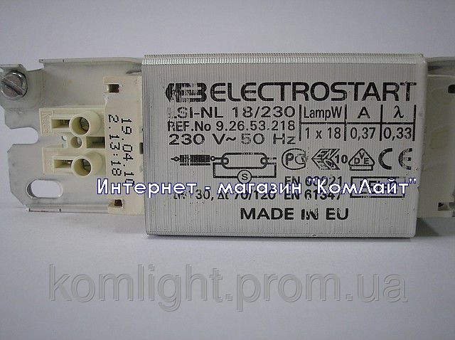 Балласт 18W Electrostart LSI-NL (Болгария) - фото 3 - id-p195267425