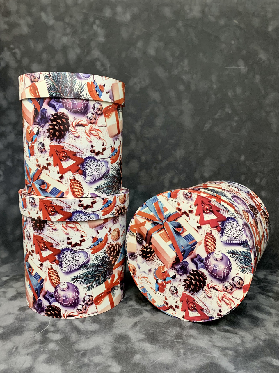 Коробка середня висока з кришкою (крафт бум)