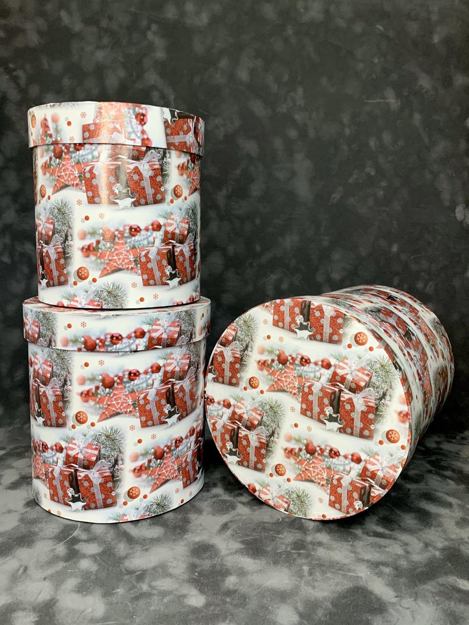 Коробка середня висока з кришкою (крафт бум)