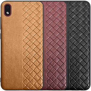 Шкіряна накладка WeaveSide (PU) для Samsung Galaxy M01 Core / Core A01