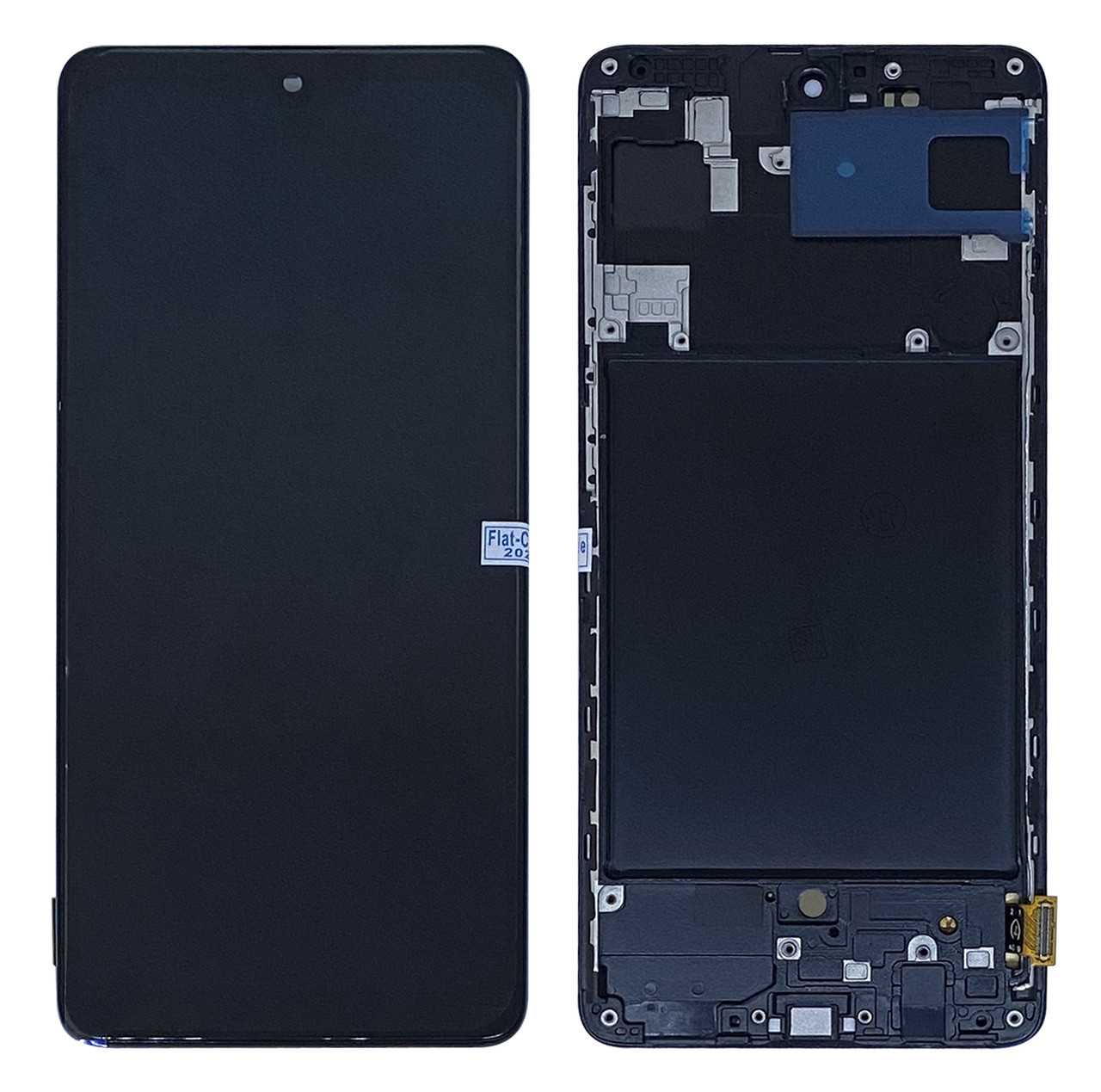 Дисплейний модуль (екран) для Samsung A715 GALAXY A71 Чорний LCD OLED З рамкою (Шорочка рамка) (PRC)
