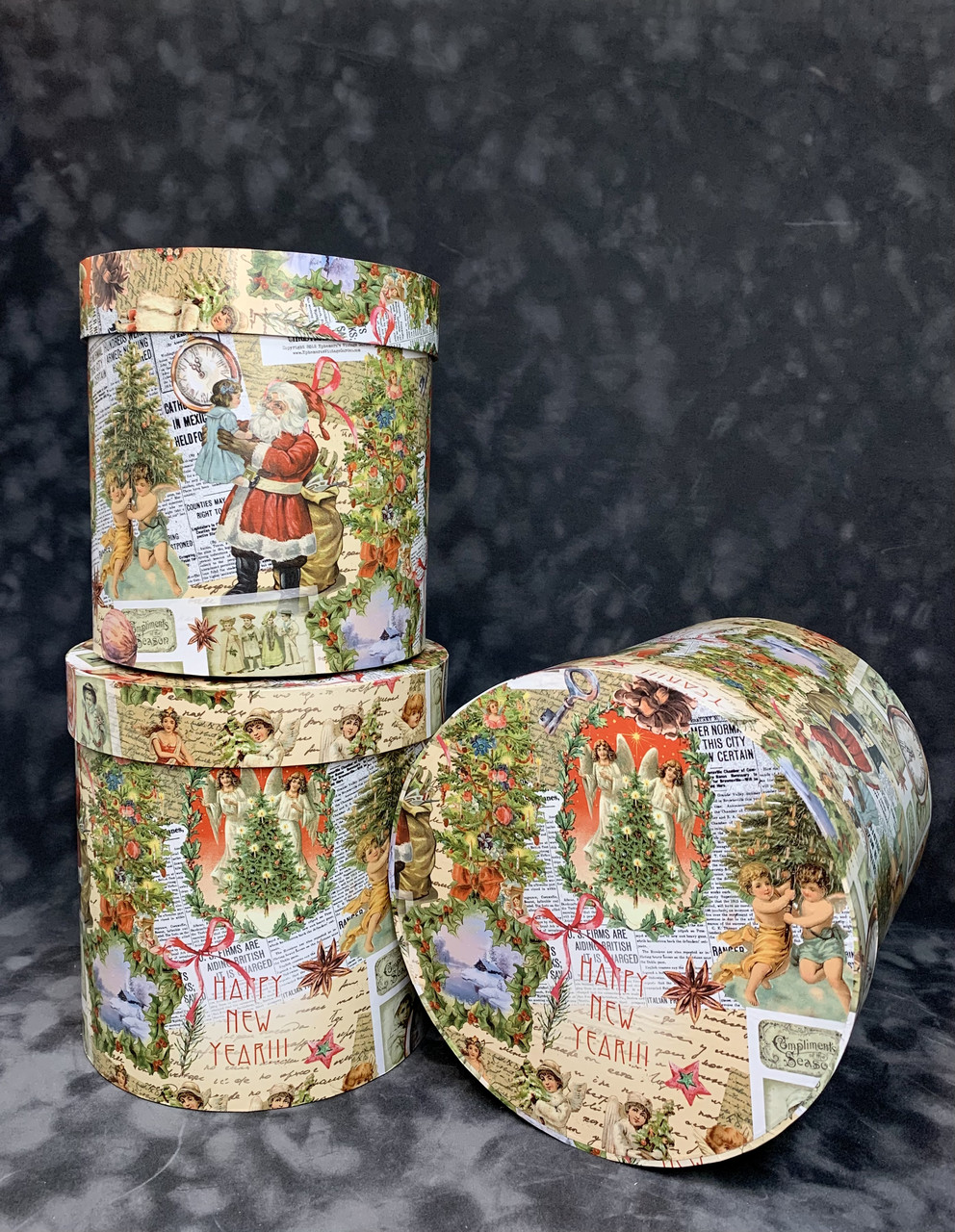 Коробка середня висока з кришкою (крафт бум)