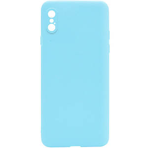 Силіконовий чохол Candy Full Camera для Apple iPhone X / XS (5.8") Бірюзовий / Turquoise