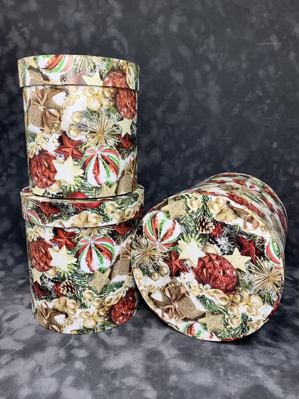 Коробка середня висока з кришкою (крафт бум)