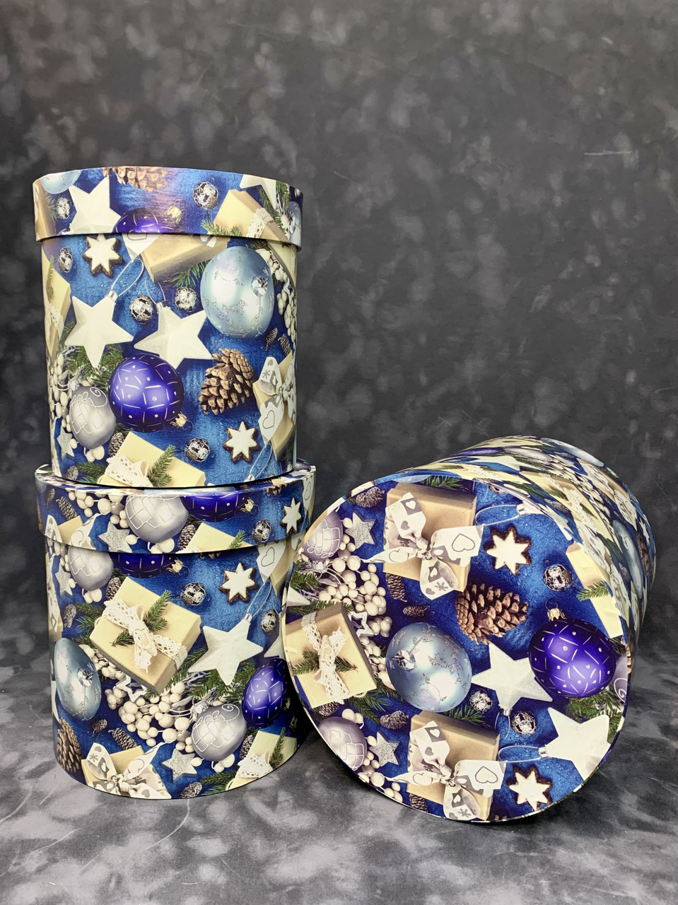 Коробка середня висока з кришкою (крафт бум)
