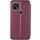 Шкіряний чохол (книжка) Classy для Oppo A15s / A15 Слот для візитки, Бордовий, фото 4