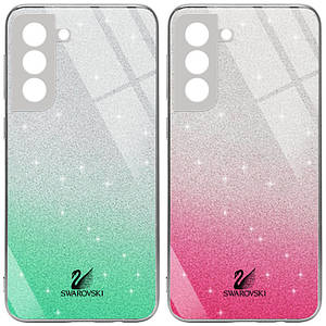 TPU+Glass чохол Swarovski Full Camera для Samsung Galaxy S21