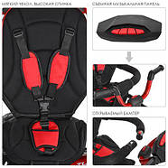 Велосипед з батьківською ручкою Turbo Trike M 4058-1, червоного кольору, фото 4