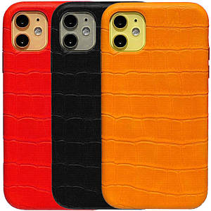 Шкіряний чохол Croco Leather для Apple iPhone 11 (6.1")
