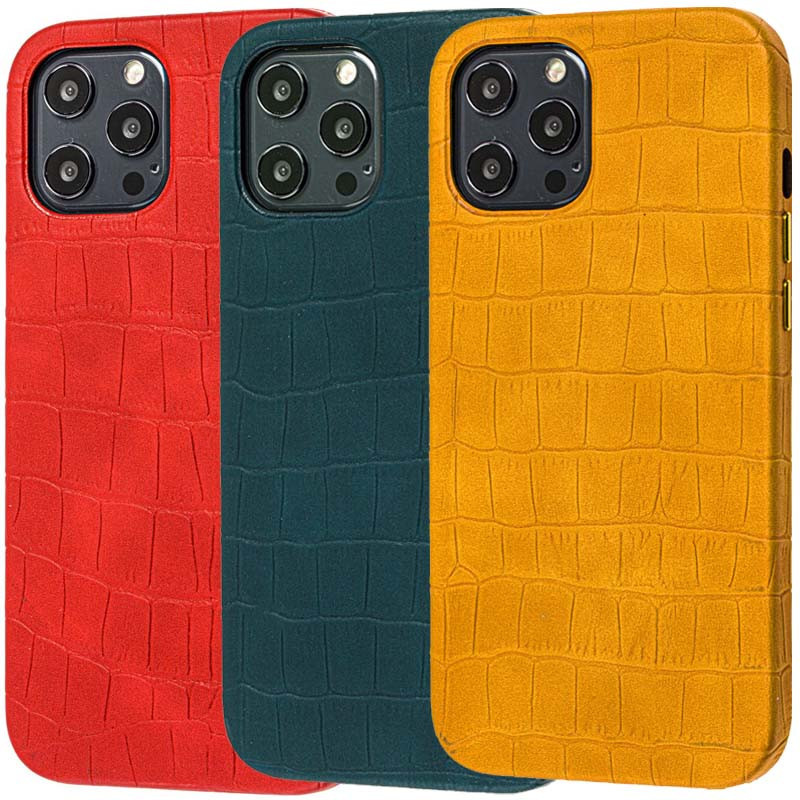 Шкіряний чохол Croco Leather для Apple iPhone 12 Pro Max (6.7"), фото 1
