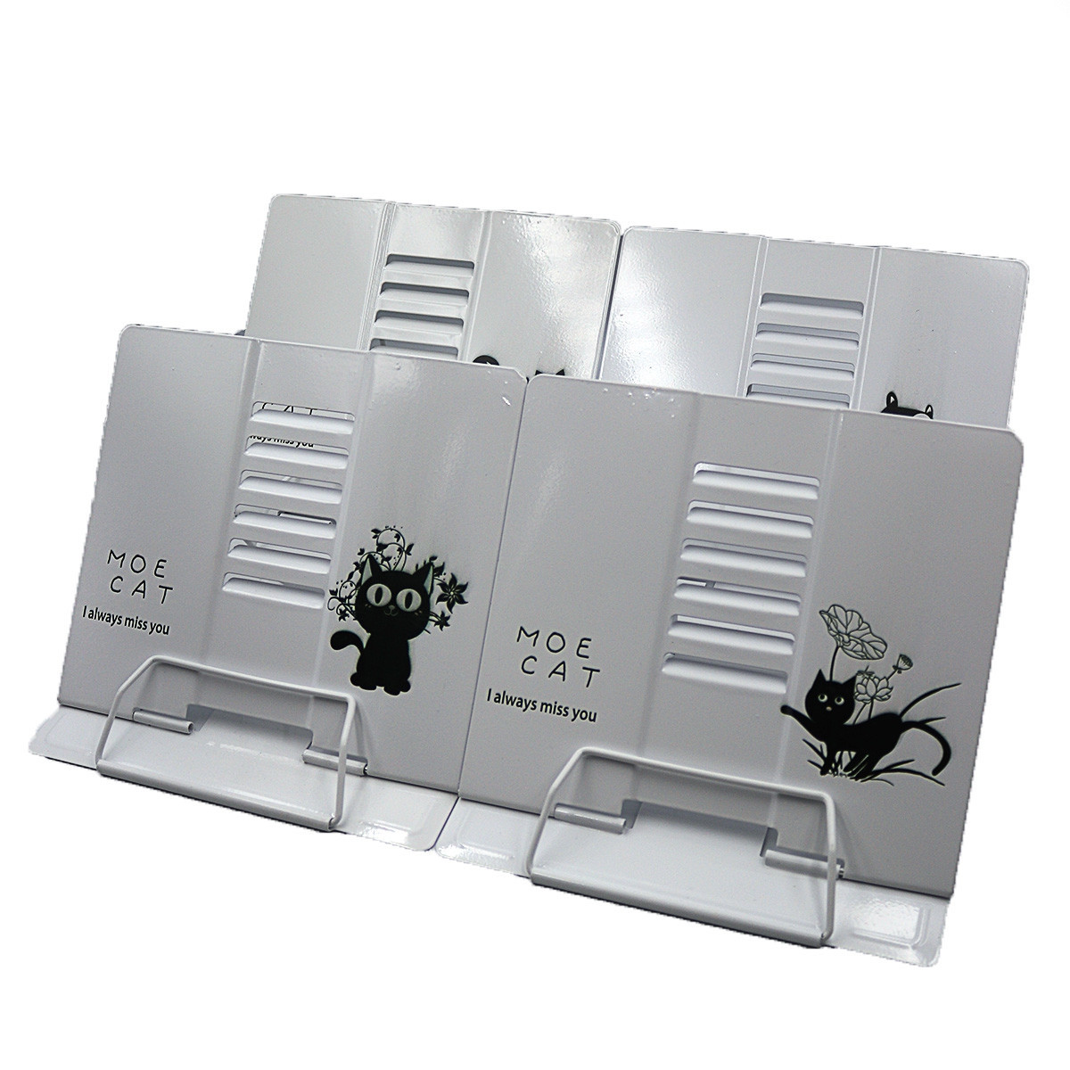 Підставка для книг метал. "Cats" 22*20см, mix, 1шт/етик.