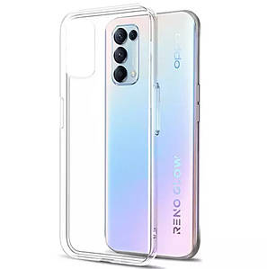 TPU чехол Epic Transparent 1,0 mm для Oppo Reno 5 4G