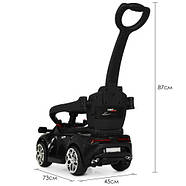 Дитячий електромобіль-толокар Bambi M 3591L-2, чорного кольору, фото 8