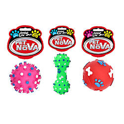 Набір іграшок для собак Pet Nova «Вінілові масажери S»