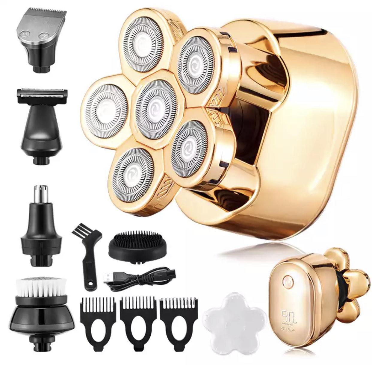 Електробритва (шейвер) Razor Grooming Kit Gold 6 в 1 для вологого та сухого гоління