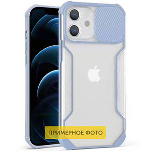 Чохол Camshield matte Ease TPU зі шторкою для Apple iPhone X / XS (5.8") Бузковий