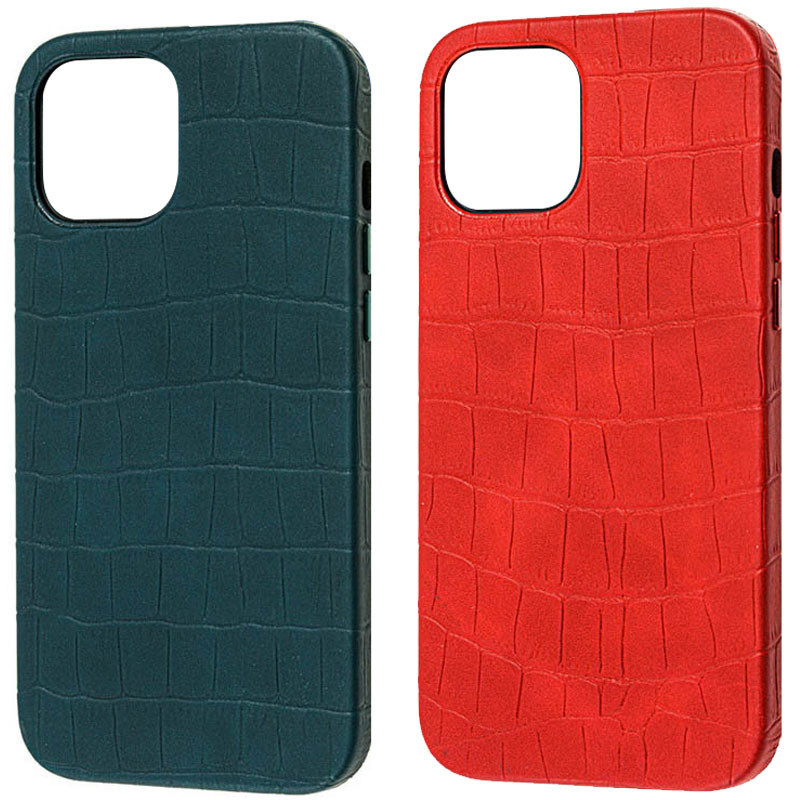 Шкіряний чохол Croco Leather для Apple iPhone 13 Pro Max (6.7"), фото 1