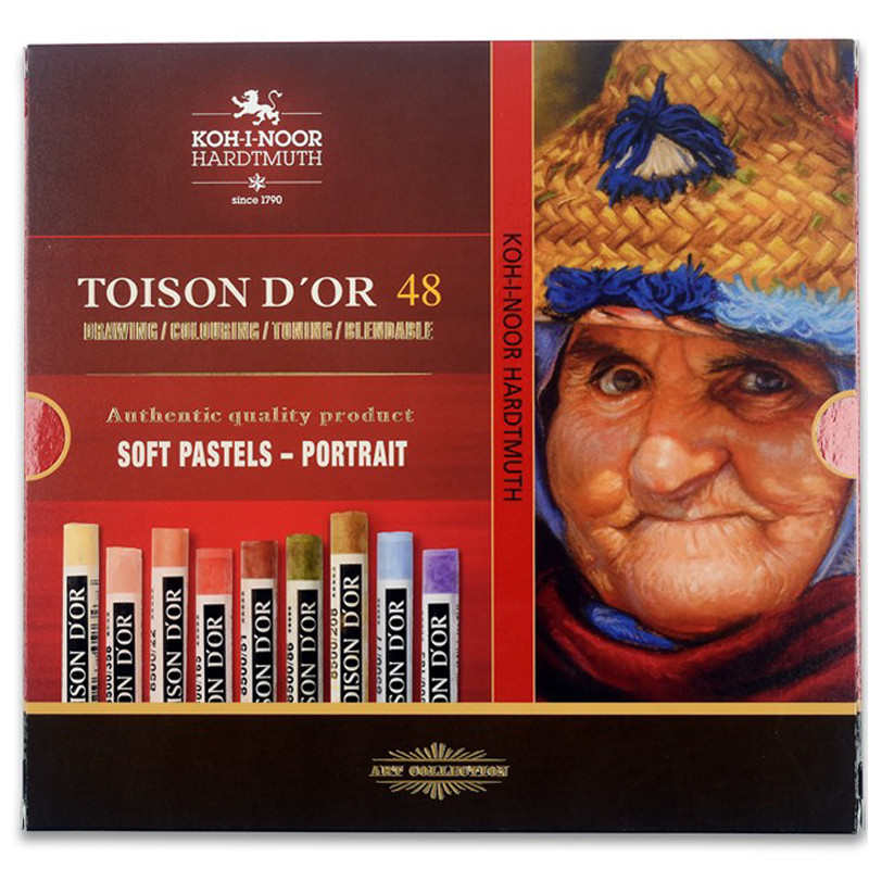 Пастельні крейди T. d'or, 48 шт., Portrait