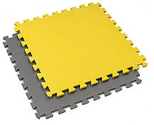 Мат-пазл EVA 1 см — 4 частин HS-A010PM Жовто-сірий, фото 3
