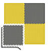 Мат-пазл EVA 1 см — 4 частин HS-A010PM Жовто-сірий, фото 3