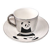 Чашка Дзеркальна Панда з блюдцем 4236254