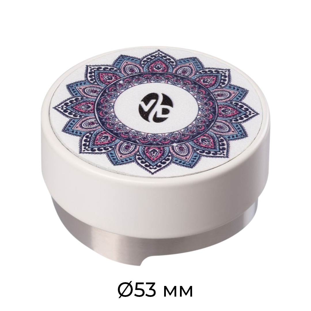 Вирівнювач (темпер) VD Coffee Print Ø53мм білий