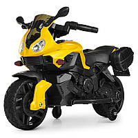 Электро мотоцикл детский Honda M 4080EL-6, желтый