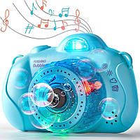 Игрушечный фотоаппарат - мыльные пузыри 999 с подсветкой и музыкой для детей