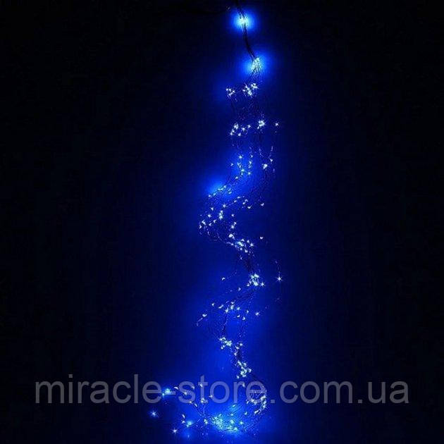 Новогодняя гирлянда конский хвост 510 LED 20 линий по 3м от сети 8 режимов Цвет ламп-Синий - фото 6 - id-p1514184022