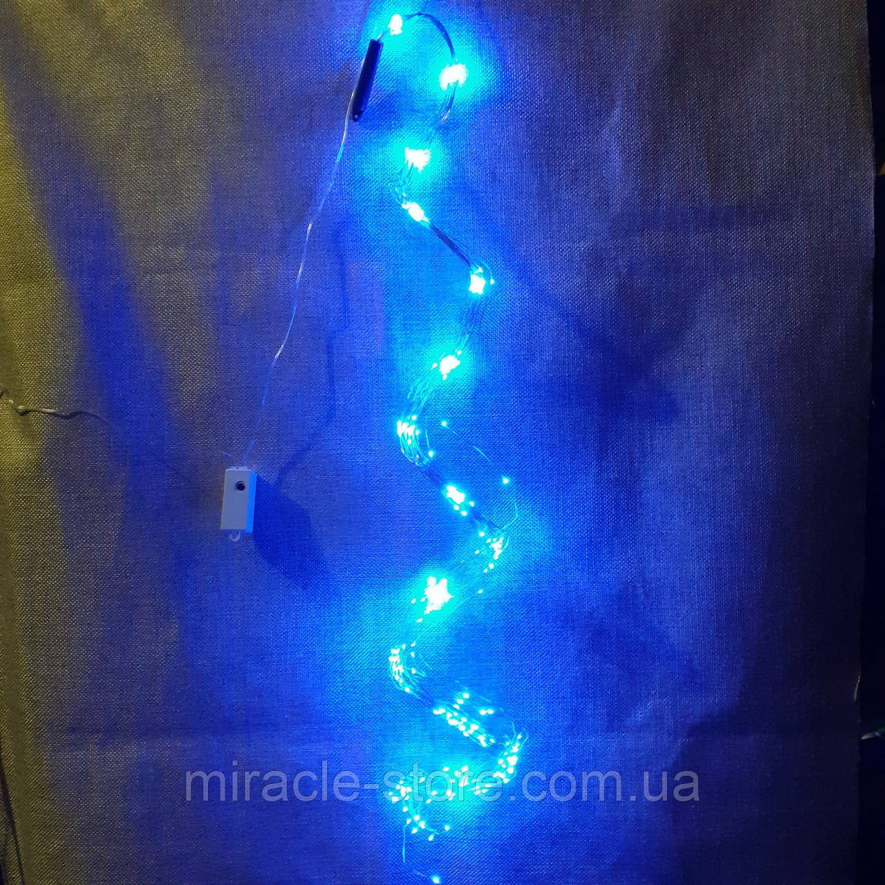 Новогодняя гирлянда конский хвост 510 LED 20 линий по 3м от сети 8 режимов Цвет ламп-Синий - фото 2 - id-p1514184022