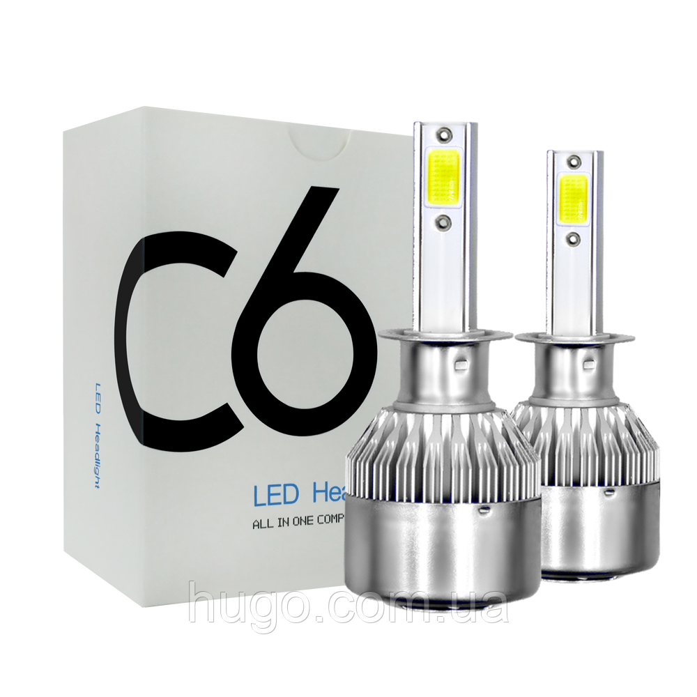 ОПТ 10 Комплектів C6-H7 автомобільних LED ламп 36W / Світлодіодні лампи / Автолампи