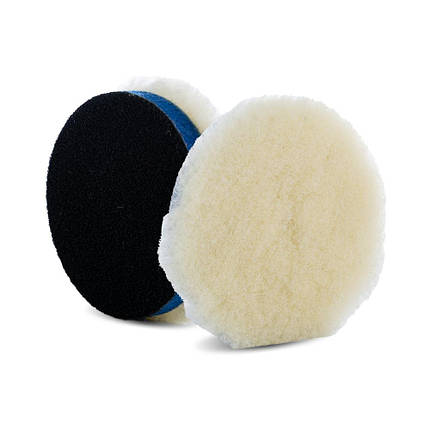 Полірувальний круг лама на поролоні - Lake Country Low Lint Prewashed Knitted Lambswool 76 мм. (LL-92325), фото 1
