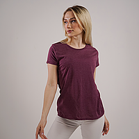Женская футболка мягкая и легкая Iconic 0614320 2XL, H1 Бордовый Меланж
