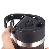 Термокухоль вакуумний із неіржавкої сталі 380 мл для кави та чаю Edenberg EB-626 Термо чашка металева термос, фото 5