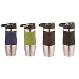 Термокухоль вакуумний із неіржавкої сталі 380 мл для кави та чаю Edenberg EB-626 Термо чашка металева термос, фото 10