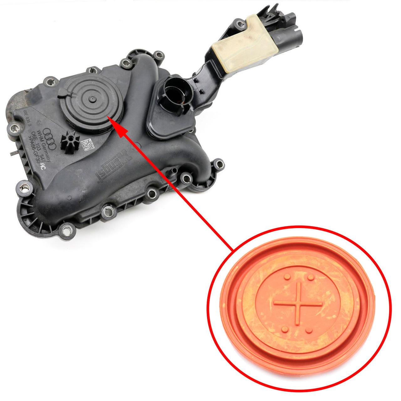 Мембрана заслінки витяжки повітря VAG 2.4, 2.8, 3.2 FSI 06E103547E, фото 1