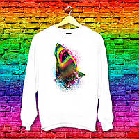 Світшот з оригінальним принтом Акула Push IT